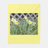 Groep Daffodils Fleece Deken (Voorkant)