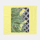 Groep Daffodils Fleece Deken (Voorkant (Horizontaal))