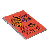 Groep denken? Niet deze Unicorn Notitieboek (Rechterzijde)