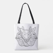 Groep diervak 2 tote bag (Achterkant)