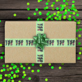 Groep Drie Black Cat Muzikanten Instrumenten Groen Satijnen Lint