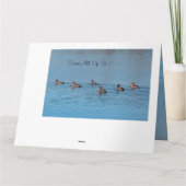 Groep eenden kaart (Achterkant)