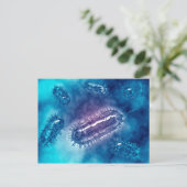 Groep Escherichia coli bacteriecellen 1 Briefkaart (Staand voorkant)