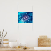 Groep Escherichia coli bacteriecellen 1 Poster (Keuken)