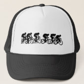 Groep fietsers trucker pet (Voorkant)