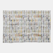 Groep forel, char, grijs, Hucho en Whitefish Theedoek (Horizontaal)