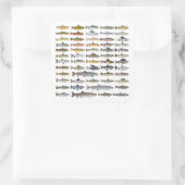 Groep forel, char, grijs, Hucho en Whitefish Vierkante Sticker (Tas)