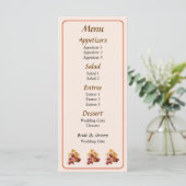 Groep Geel en Magenta Orchids Menu (Staand voorkant)