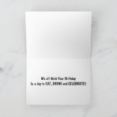 GROEP GEITEN STUURT GEEN KONT OVER HET VERJAARDAGS KAART (Binnen)