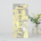 Groep gele lelies menu (Staand voorkant)