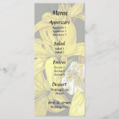 Groep gele lelies menu (Voorkant)