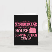 Groep Gingerbread House Crew Kerstkoekje Kaart (Voorkant)