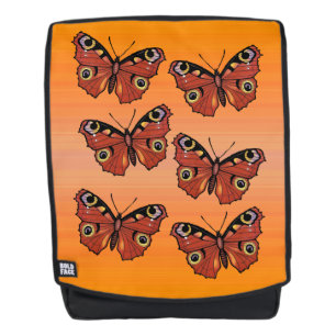 Groep Golden Brown Monarch Butterflies Oranje Rugtassen