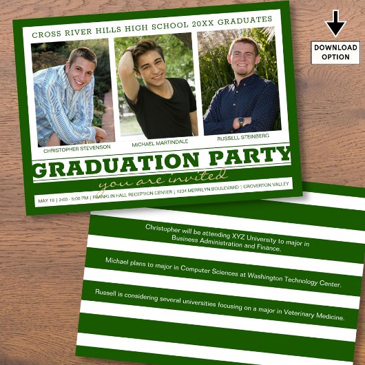 Groep Graduation Party 3 Foto's Groen Kaart