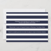 Groep Graduation Party 3 foto's Navy Blue Kaart (Achterkant)