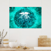 Groep H5N1-virus met Glassy Uitzicht 2 Poster (Keuken)