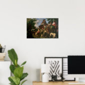 Groep herders met een paard poster (Thuiskantoor)