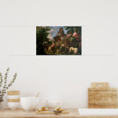 Groep herders met een paard poster (Keuken)