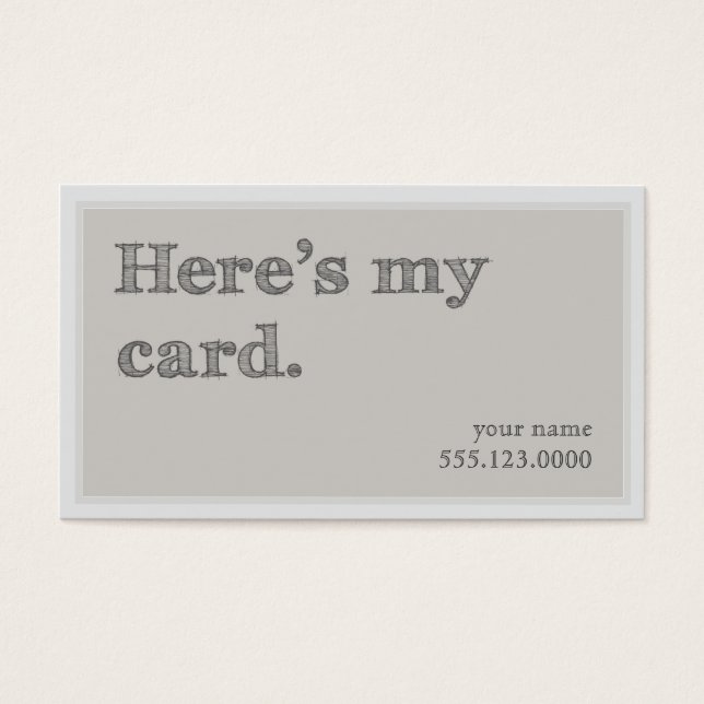 Groep 'Hier is Mijn kaart'-netwerken Visitekaartje (Voorkant)