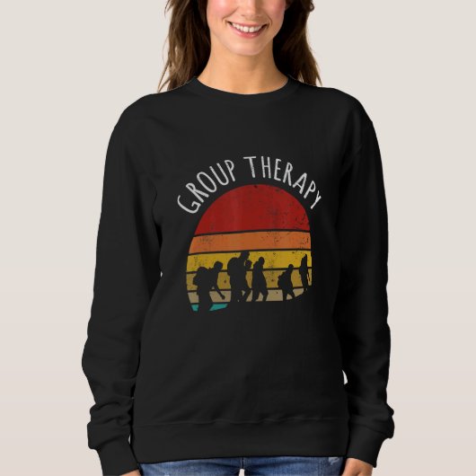 Groep Hiking Therapie Retro Hiker Trui (Voorkant)