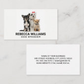 Groep honden | Dierenbescherming Visitekaartje (Voorkant / Achterkant)