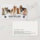 Groep Honden | Dierenverzorging | Trainer Visitekaartje (Voorkant / Achterkant)