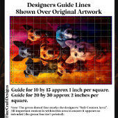 Groep honden, levendige achtergrond CT6 decoupage Tissuepapier