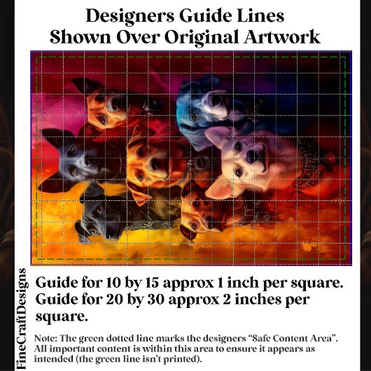 Groep honden, levendige achtergrond CT6 decoupage Tissuepapier