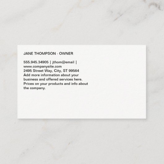 Groep honden visitekaartje (Achterkant)