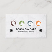 Groep honden visitekaartje (Voorkant)