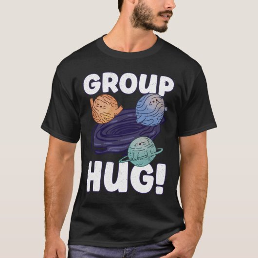 Groep Hug! - Black Hole Space Astronomie T-shirt (Voorkant)