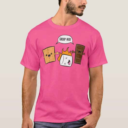 Groep Hug Camping Camfire Chocolate Marshmallow S T-shirt (Voorkant)