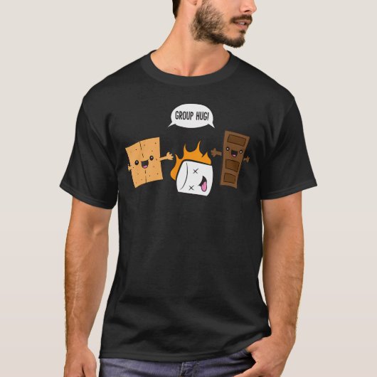 Groep Hug Camping Camfire Chocolate Marshmallow S T-shirt (Voorkant)