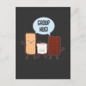 Groep Hug Chocolate Marshmallow Camping S'mores Briefkaart (Voorkant)