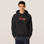 Groep Hug Funny Smores Chocolate Marshmallow Campi Hoodie (Voorkant volledig)