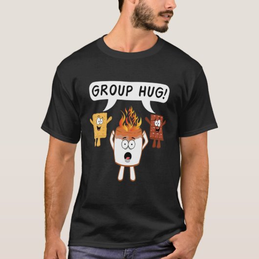 Groep Hug Smores Chocolate Marshmallow Camping T-shirt (Voorkant)