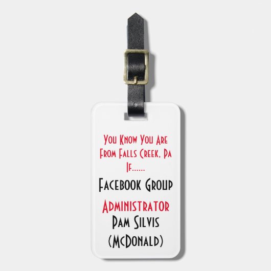Groep ID Lanyard/Lugage Label Bagagelabel (Voorkant verticaal)