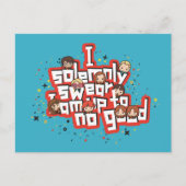 Groep "IK ZWEER DAT IK NIET GOOD™ BEN" Briefkaart (Voorkant)