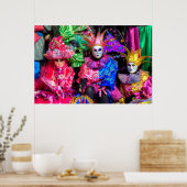 Groep in Carnival Costume, Venetië Poster (Keuken)