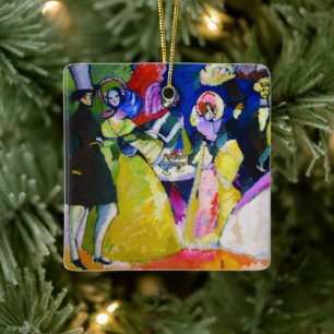 Groep in Crinolines door Wassily Kandinsky Keramisch Ornament