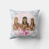 Groep in roze bel kussen (Achterkant)