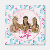 Groep in roze bel magneet (Voorkant)