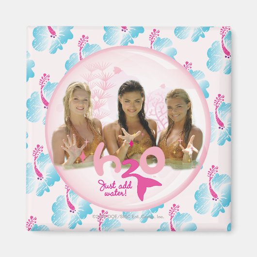 Groep in roze bel magneet (Voorkant)