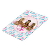 Groep in roze bel magneet (Linkerzijde)