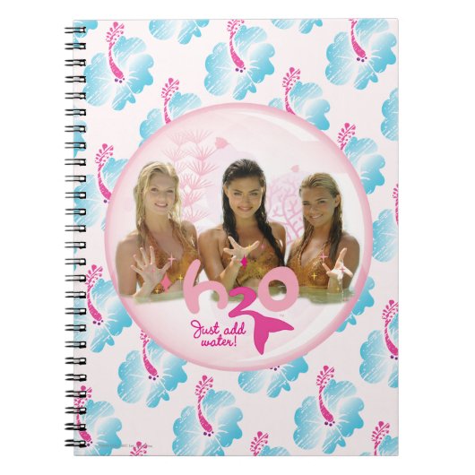 Groep in roze bel notitieboek (Voorkant)