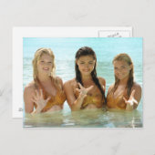 Groep in water briefkaart (Voorkant / Achterkant)