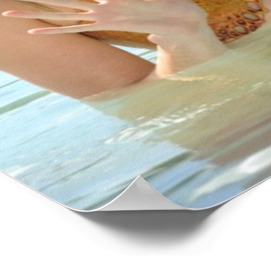 Groep in water poster (Hoek)