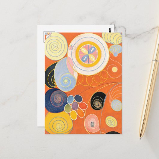 Groep IV, nr. 3. De 10 grootste jeugd, moderne kun Briefkaart (Voorkant / Achterkant in situ)