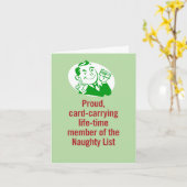 Groep, Kaart-dragend lid van de Naughty List Kaart (Gele Bloem)