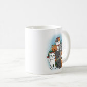 Groep Katten poseren voor kerst Afbeelding Koffiemok (Voorkant rechts)